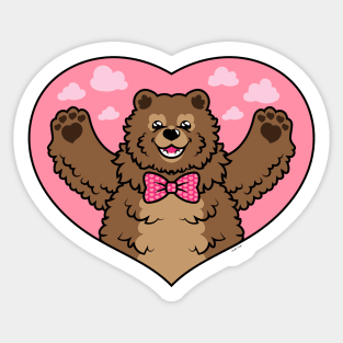 Valentines Bear Sticker